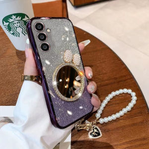 Phone Case For Samsung Galaxy A17 A16 A56 A05S A55 A36 A35 A54 A15 A25 A14 A13 A34 A24 A04S 4G 5G Luxury Mirror Soft Shockproof Back Cover