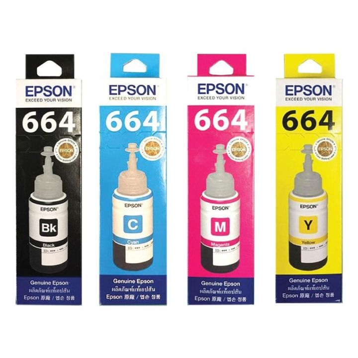 Epson หมึกเติม EPSON แท้ รุ่น L-Series L100,L200,L110,L210,L300,L350 ...