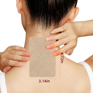 100pcs Ginger Patches – Natural Heat Therapy with Mugwort for Back Neck & Joint Discomfort – Long-Lasting Warming Relief for Muscles & Joints – 10 Hours Continuous Comfort