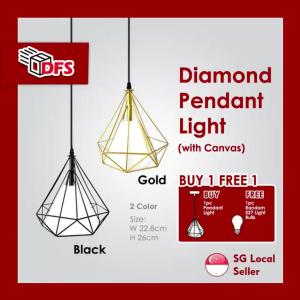 DFS LED LIGHT/Pendant/Hanging/Dining Light Diamond Type Decorative (Casing Only)Fast shipping