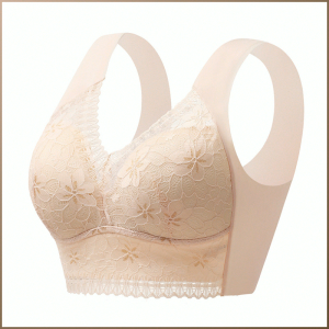 ทั้งหมดในหนึ่งเดียวชุดชั้นในลูกไม้ สายสะพายไหล่กว้างแบบดึงขึ้นได้ ระบายอากาศได้ดีไม่อับชื้นคอลเลกชันบางชุดชั้นในลดแรงกดทับ