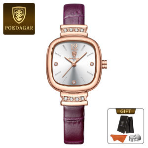 POEDAGAR Genuine Ladies Watch Stainless Steel Strap Waterproof 710