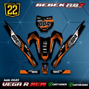 (COD) Sticker Striping Yamaha VEGA R NEW MOTOR RBT BEBEK MODIF SUPERMOTO terbaru Desain Grafis 24.03