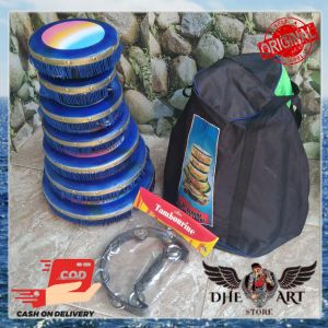 Rebana Qasidah 7 Susun Plus Tamborine dan Tas