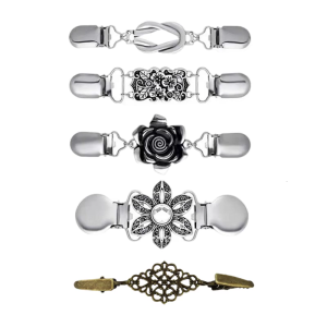 เข็มกลัดการ์ตูนคาร์ดิแกนตกแต่งลายดอกไม้คลิปผ้าคลุมไหล่เสื้อสเวตเตอร์หรูหราเข็มกลัดปกเสื้อดอกไม้สำหรับผู้หญิงและเด็กผู้หญิง