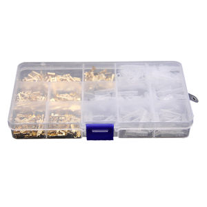 270PCS Skun Konektor Kabel  Terminal Insulated Konektor Connector terminal Konektor Penyambung Kabel Pipihsekop Bahan Kuningan