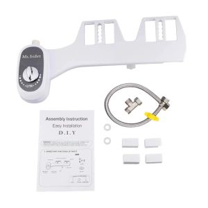 Bathroom Toilet Bidet Seat Attachment Water Spray Single Nozzle Non-Electric Self-cleaning 040