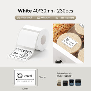 NIIMBOT B21 เครื่องพิมพ์ฉลากความร้อนแบบพกพา Bluetooth เครื่องทำฉลากไม่มีหมึกเสื้อผ้าสติกเกอร์เสื้อผ้าสำนักงานทางการแพทย์ เครื่องฉลากแบบพกพาสำหรับโทรศัพท์ Android / IOS