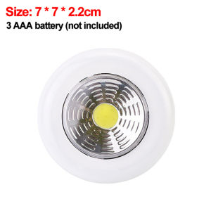 LED Small Night Light Battery Powered Wireless Wall Lamps for Bedroom Kitchen Bedside Wardrobe Cabinet Lighting Touch Lights