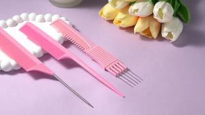 TsMADDTs Rat Tail Combs for Women and Men Hair Combs Set for Braiding    3pcs Carbon Back combing for Braiding Parting Styling Fine Tooth for Women & Men Durable for Salon Use