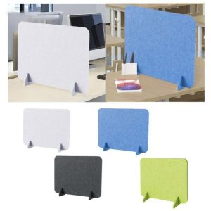 GOUPO Felt Student Desk Divider Acoustic Thickened Exam Baffle Durable Desk Screen for Student Desktops in Classroom