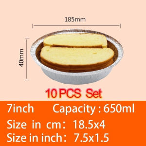 50PCS Aluminum Foil Food Containers Disposable Baking Tray Loaf Cake Pan Meal Prep Box