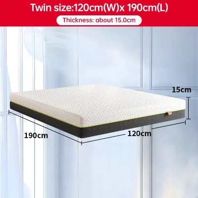 【10 Years WARRANTY】DreaME 6.1inch memory foam mattress 15cm thick mattress Single/Twin/Double/Queen/King size Optional bed mattress foam for bed 2 person bed foam for single bed foam Mattresses foam for bed family size sale