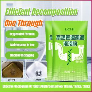 Bubble Powder Multipurpose Unclogging Agent Dissolve Oil Oxygen Formula Dissolved Vegetable Residue