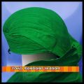 Blangkon Jogja lipat Hijau Polos Sliwir HALUS /Adat Jawa /Pakaian Tradisional /Surjan Lurik. 