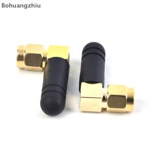 Bohuangzhiu 3dBi ยางขนาดเล็ก2ชิ้น2.4GHz WIFI เสาอากาศ SMA ตัวผู้เราเตอร์บลูทูธ