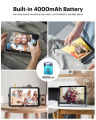 【One year warranty】Kodak 10 Inch WiFi Digital Picture Frame with 32GB Storage,Built-in Battery Wi-Fi  Enabled with 1200*1920 FHD Touch Screen. 
