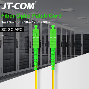 JT-COM SC/APC-SC/APC Simplex Single-mode Fiber Optic Cable Patch Cord Converge Patch Cord 1M/3M/5M/10M