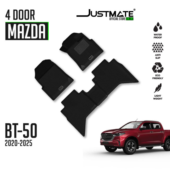 JUSTMATE MAZDA พรมปูพื้นรถยนต์ BT50 4D 2021 - 2027 | Lazada.co.th