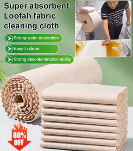 Loofah Botanical Fiber Dishcloth Thickening Repeated Use Easy Stain Removal Housework Durable