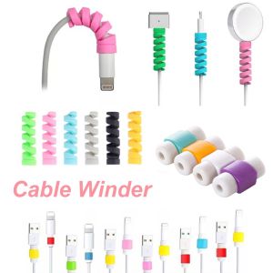 1Pc Mini USB Cable Winder Protector Earphone Wire Cord Protection Cover Data Charger Line Protective Sleeve