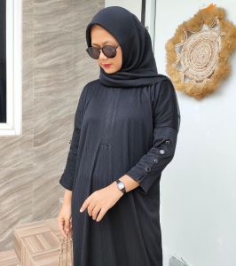 Gamis Inara Kekinian Terbaru Bahan Knit Condru / Abaya New Premium Tebal Busui Gamis Muslimah
