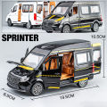 1:24ล้อแม็กรถบัส Sprinter MPV Van ล้อแม็กรถของเล่น D Iecast MPV รุ่นแสงเสียงดึงกลับเด็กของขวัญเด็กสำหรับของเล่น. 