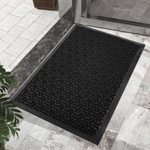 Door Mat Entrance Floor Mat Outdoor Rubber Doormat Dustproof Welcome Carpet Indoor Carpet Household Entryway Wear-Resistant Non-Slip Foot Pad Bathroom Hallway Rugs Hotel Mall Entry Door Mat