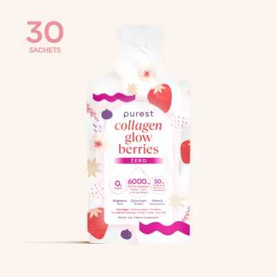 Purest Co Collagen Glow Berries Zero - For Enhanced Skin Elasticity Glowing Skin