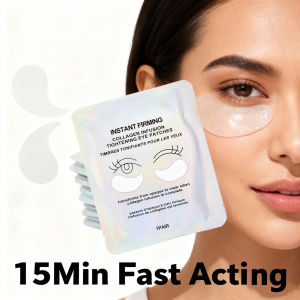 【discount store】Collagen Under Eye Patches 8 Pairs Hydrogel Eye Mask for Dark Circles Puffy Eyes Wrinkles Intense Moisturizing Firming Treatment