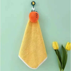 Khăn lau tay hình thú 30cm siêu thấm nước dày dặn - khăn bếp hoạt hình trái cây có móc treo Trùm Sỉ Gia Thành