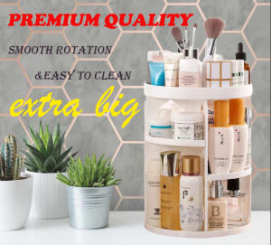 360 Rotating Acrylic Cosmetic Storage Box LARGE MAKEUP ORGANIZAR