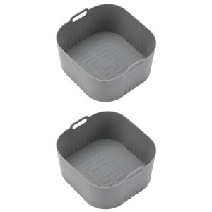 2Pack Silicone Liners Nonstick Air Fryers Cooking Mats Multifunctional Silicone Air Fryers Pads Silicone Air Fryers Tray