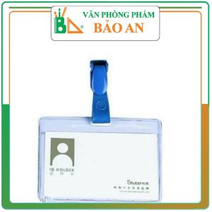 Kẹp Đeo Nhựa Dùng Kèm Bảng Tên 10 Cái - MÀU XANH .Văn phòng phẩm Bảo An