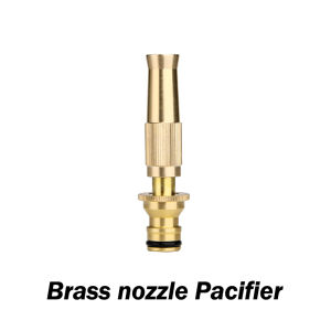 Byshow Brass Hose Nozzle High Pressure Water Spray Nozzle Adjustable Full Copper Material Nozzle Head Set Pipe Connector Kepala Paip Water Jet Car Wash Penyembur Air 高压黄铜喷嘴 洗车喷头