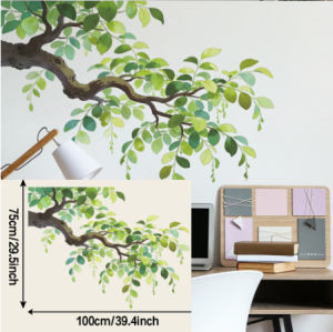 Green Tree Branch Wall Stickers – Peel & Stick Botanical Wall Decor Green Tree Branch Wall Stickers – Peel & Stick Botanical Wall Decor