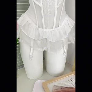 CS6 Bodysuit ren cup v1 có GỌNG kèm ĐỆM LÓT đồ cosplay lingerie kèm đại kẹp tất gợi cảm CS6