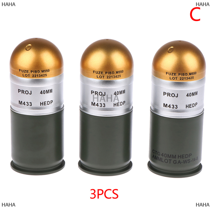 3pcs ゲーム・おもちゃ・グッズ CTG 40 MM HEDP M-433 ゴールド