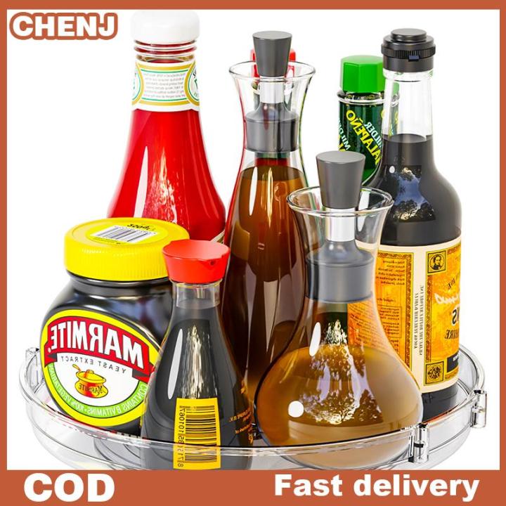 CHENJ Xoay gia vị giá đa năng lưu trữ Bàn xoay tổ chức cho tủ bếp đựng ...