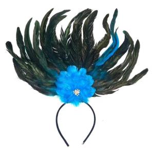 Stylish Feather Hair Accessory Colorful Hair Decoration Cosplay Headband Party Headwear for Weddings and Festival Event