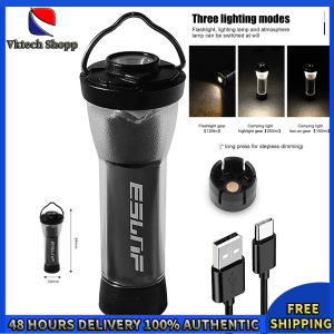 Vktech ไฟฉายประภาคาร 2600mAh คล้ายกับเป้าหมายศูนย์แฟลชแคมป์ปิ้ง 3 โหมดกันน้ำ IPX4 แบบเบาสำหรับปีนเขาสำรวจการตกปลาตอนกลางคืน