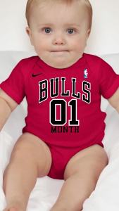 Baby Monthly Onesies - Basketball Jersey BLS 2