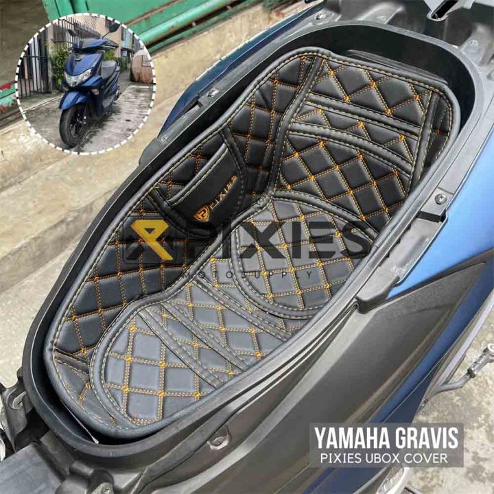 YAMAHA MIO GRAVIS PIXIES UBOX SEAT COMPARTMENT COVER