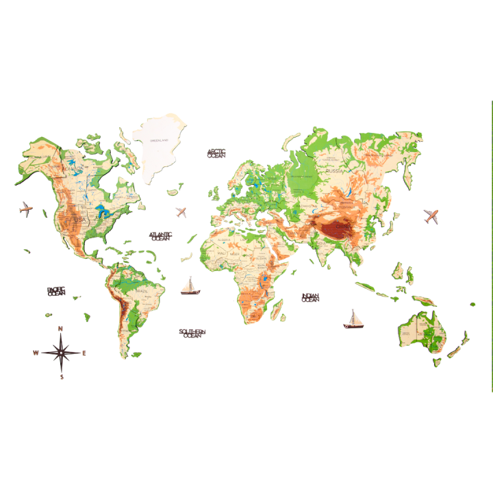 3d wooden world map physical lazada singapore