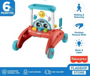 Fisher Price 2 Sided Steady Speed Car Theme Walker ( HFT72 ) - Push Walker Bayi / walker / alat jalan anak / belajar jalan bayi / mainan belajar jalan