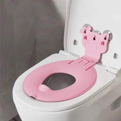 JURHOMIE Foldable Toddlers Potty Training Seat Suction Cup Fixation Nonslip Folding Potty Seat High Quality Splash Proof Children Toilet Seat Cover Toddlers