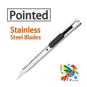 Stainless Steel Utility Knife Multifunction Retractable Box Cutter Art Ruler Bottle Wrap Opener