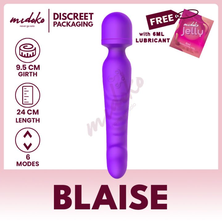 Midoko Multi Speed Recharbable Dual Fairy Wand Dildo Vibrator Silicone Sex Toy Violet | Lazada PH Midoko Multi Speed Recharbable Dual Fairy Wand Dildo Vibrator Silicone Sex Toy Violet | Lazada PH