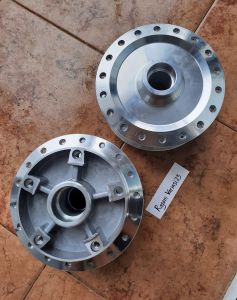 Tromol Trombol 1 Set Depan Belakang Chrome Original Yamaha Vixion New