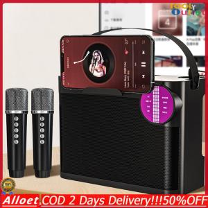 [ToolOutlet]Bluetooth-Compatible 5.3 Portable Speaker Removable Strap Karaoke Speaker Wireless Karaoke System for Home Parties